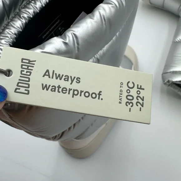 NWT Cougar Magneto Nylon Waterproof Winter Boot with PrimaLoft® Silver Sz 7 - Picture 4 of 13